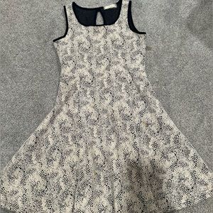 Black and White Skater Dress